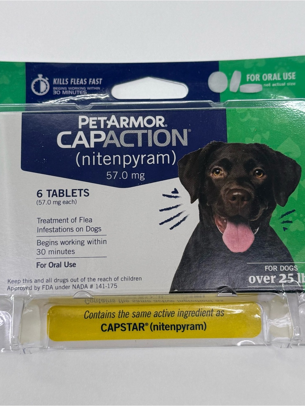 For Dogs over 25lbs Treatment of Flea 6 tablets !!! NO OFFERS !!! EXP 05/28